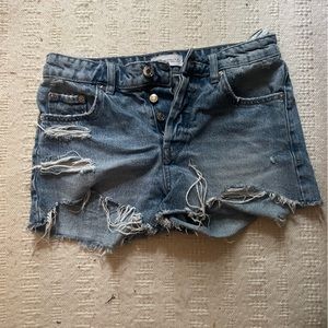 Zara High Waisted Shorta- Size 2